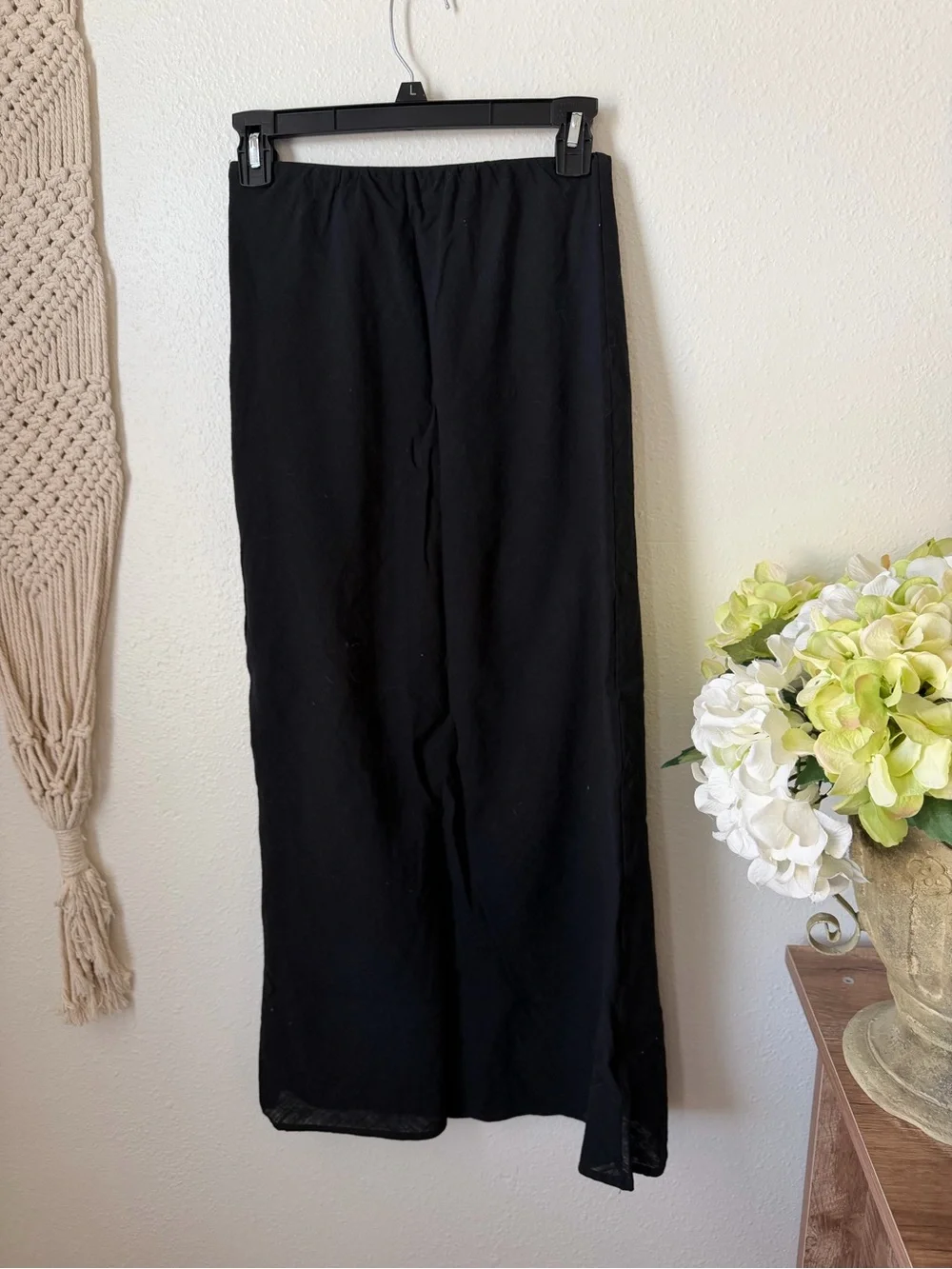 Petal & Pup Black Midi Skirt 100% Cotton
